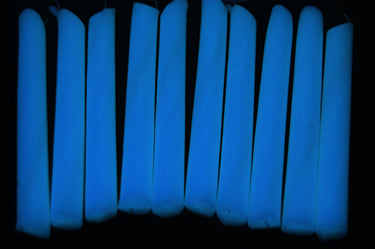 White UV Blacklight Reactive Drip Candles
